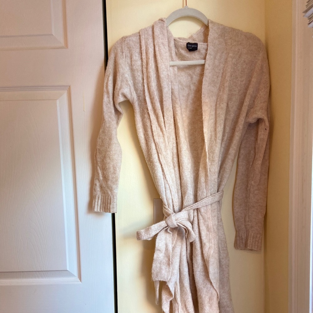 Cream Cardigan Robe